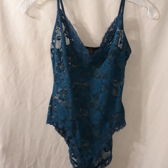 Forever 21 Other - Forever 21 sheer teal lace teddy